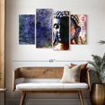 thumbnail image 3 of Elephant Stock Buddha In Contemplation Wall Art - Horizontal Multi Panel Canvas - Living Room Wall Decor - Religion And Spirituality Multi Panel - Blue And Beige Decor - 52" x 32", 3 of 8