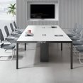 thumbnail image 2 of Free Shipping Long Office Desk Conference Floor Designer Minimalist Computer Desks Study White Mesa Escritorio Modern Furniture My Lux Decor Round, 2 of 17
