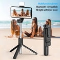thumbnail image 3 of HEVIRGO Selfie Stick Retractable Multifunctional Remote Control Universal Handsfree Beauty Fill Light Portable Wireless Bluetooth-compatible Cell Phone Selfie Tripod for Photography, 3 of 10