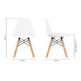 thumbnail image 6 of Modholic Kids Tulip Table & Set Of 2 Wood Leg Chairs, White, 6 of 6