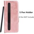 thumbnail image 3 of Galaxy Z Fold 3 5G Case with S Pen Holder,Detachable 2 in 1 Magnetic Galaxy Z Fold 3 Wallet Case,PU Leather 4 Credit Card Slots & Wrist Strap Back Case for Samsung Galaxy Z Fold 3 5G,Rosegold, 3 of 14