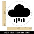 thumbnail image 2 of Rain Cloud Solid Self-Inking Rubber Stamp Ink Stamper - Yellow Ink - Medium 1 Inch, 2 of 7