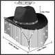 thumbnail image 2 of Sombrero de Vaquero para Hombre Perfecl Accesorios de Disfraz Negro, 2 of 8