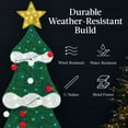thumbnail image 6 of Best Choice Products 6ft Lighted 2D Christmas Tree Outdoor Decor w/ 170 LED Lights, Gift Boxes, Storage Bag - Red, 6 of 9