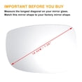 thumbnail image 3 of Reemplazo de vidrio de espejo retrovisor calefaccionado blanco del lado izquierdo para MAZDA CX3 2015-2020, 3 of 6