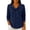 Dark Blue #75, variant on WULMLEO Women's Solid Color Ribbed Knit Sweaters Bow Tie Neck Long Sleeves Cozy Fashionable Fall/Winter Top Dark Blue S