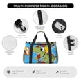 thumbnail image 4 of Bingfone Dinosaur Riding a Motorcycle Print Travel Duffel Tote Bag,Waterproof Shoulder Weekender Bag For Women and Men Swim Sports Travel Gym Bag，Foldable and expandable bag Lightweight, 4 of 7