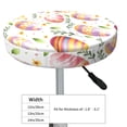 thumbnail image 4 of Wukai colorful easter eggs Bar Chair Covers,Barstool Covers Round, Stretch Round Bar Stool Covers,Washable Stool Cushion Slipcovers for 11-14 inch-14 inch, 4 of 7