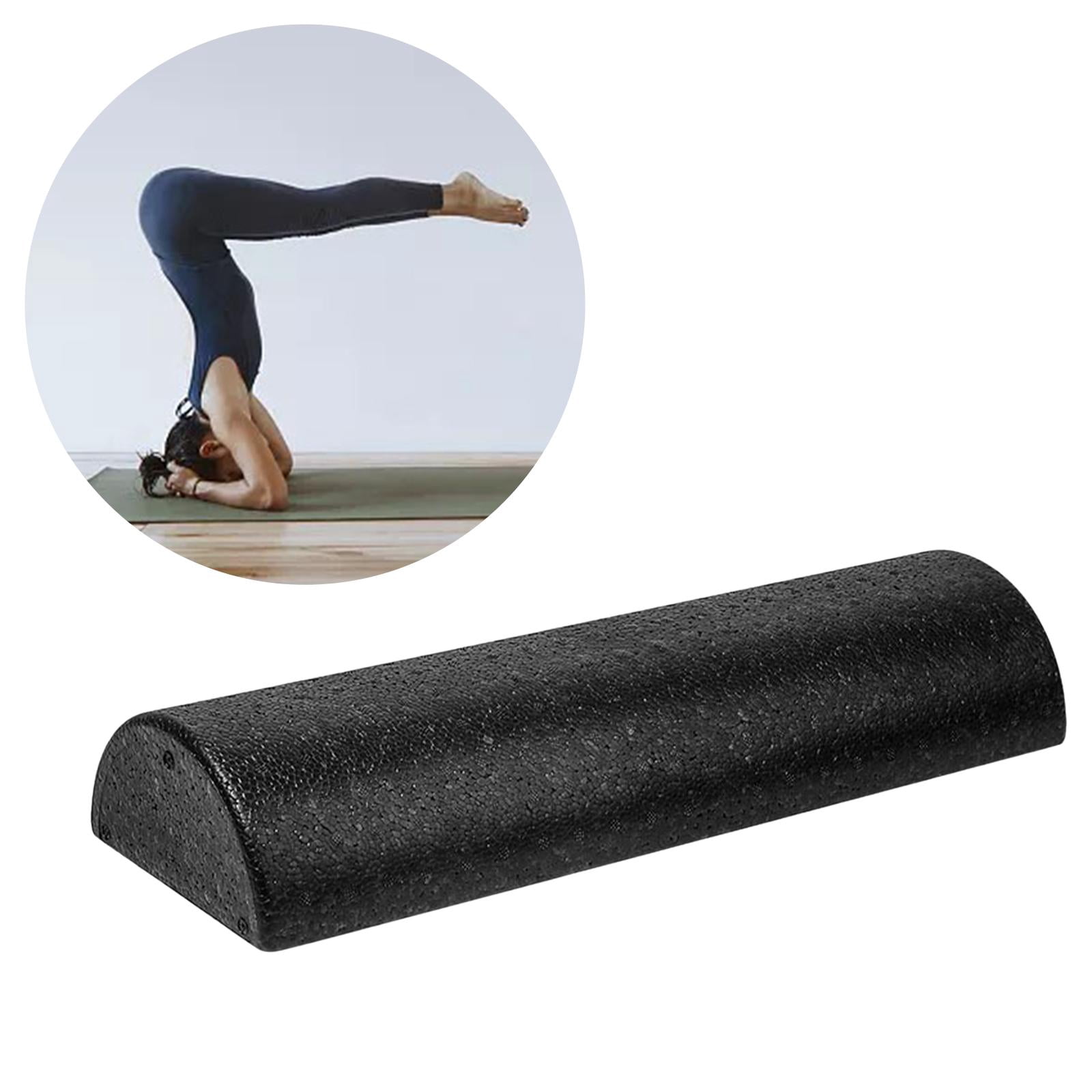 Rouleau Demi-lune En Mousse Haute Densité - Yoga, étirement, Massage - 30x15x7.5 Cm - Léger Et Antidérapant