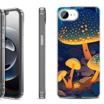 Shockproof Protective Phone Case for iPhone 16e, by OneToughShield - Glowing Mushroom