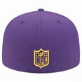 thumbnail image 4 of Men's New Era  Purple/Gold Minnesota Vikings Break 59FIFTY Fitted Hat, 4 of 5