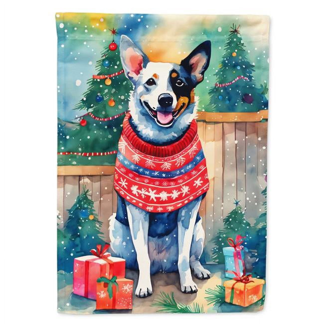 Cavalier Spaniel Christmas Garden Flag 11.25 in x 15.5 in
