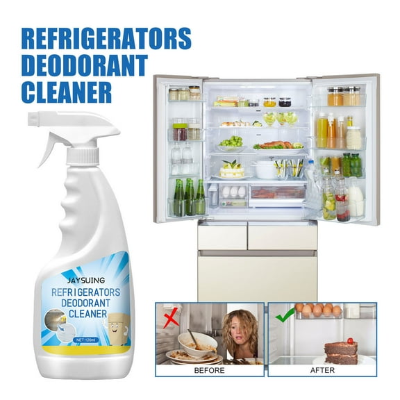 Mold and Mildew Remover Bathroom Cleaner,Refrigerator Deodorant Cleaner, Freezer Fridge Odor Eliminato, 120Ml Cleaning Spray For Inside Refrigerator