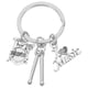 thumbnail image 1 of Llavero con temática musical, instrumento musical, llavero colgante, llavero decorativo, bolso decorativo, 1 of 8