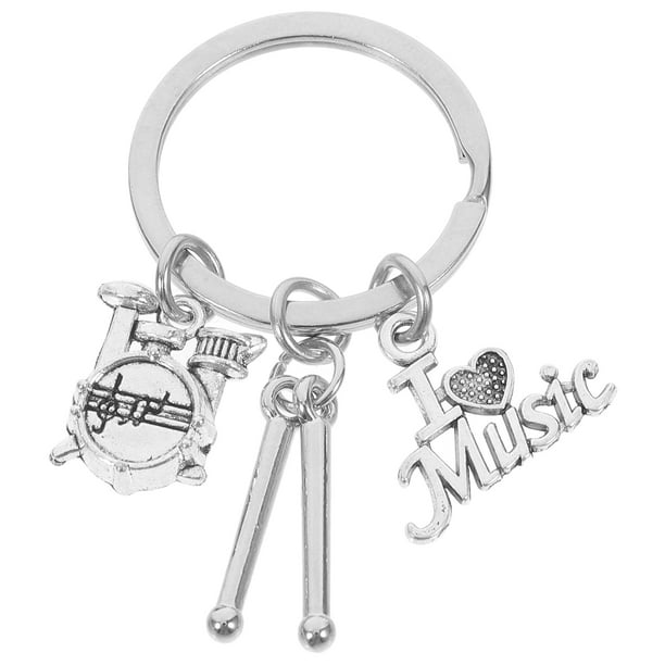 Llavero con temática musical, instrumento musical, llavero colgante, llavero decorativo, bolso decorativo