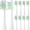 White, variant on Replacement Toothbrush Heads Compatible with 7am2m AM101/AM105 Electric Toothbrush,with Cover Cap,10 Pack