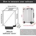 thumbnail image 3 of Yotako Clear PVC Suitcase Cover Protectors 24 Inch Luggage Cover for Wheeled Suitcase (24''(21.70''H x 16.90''L x 11.80''W)), 3 of 9