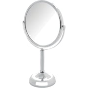 Jerdon Tabletop Makeup Mirror - 6 Mirror Frame - 10X Magnification & Swivel Design - Portable - Bronze Finish - Model JP910BZB
