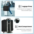 thumbnail image 5 of Garment Bags for Travel, Lychee Large Foldable Carry On Garment Bags with Shoulder Strap for Men Women, Business Luggage Suits Case Bag for Hanging Clothes, Black, 5 of 8