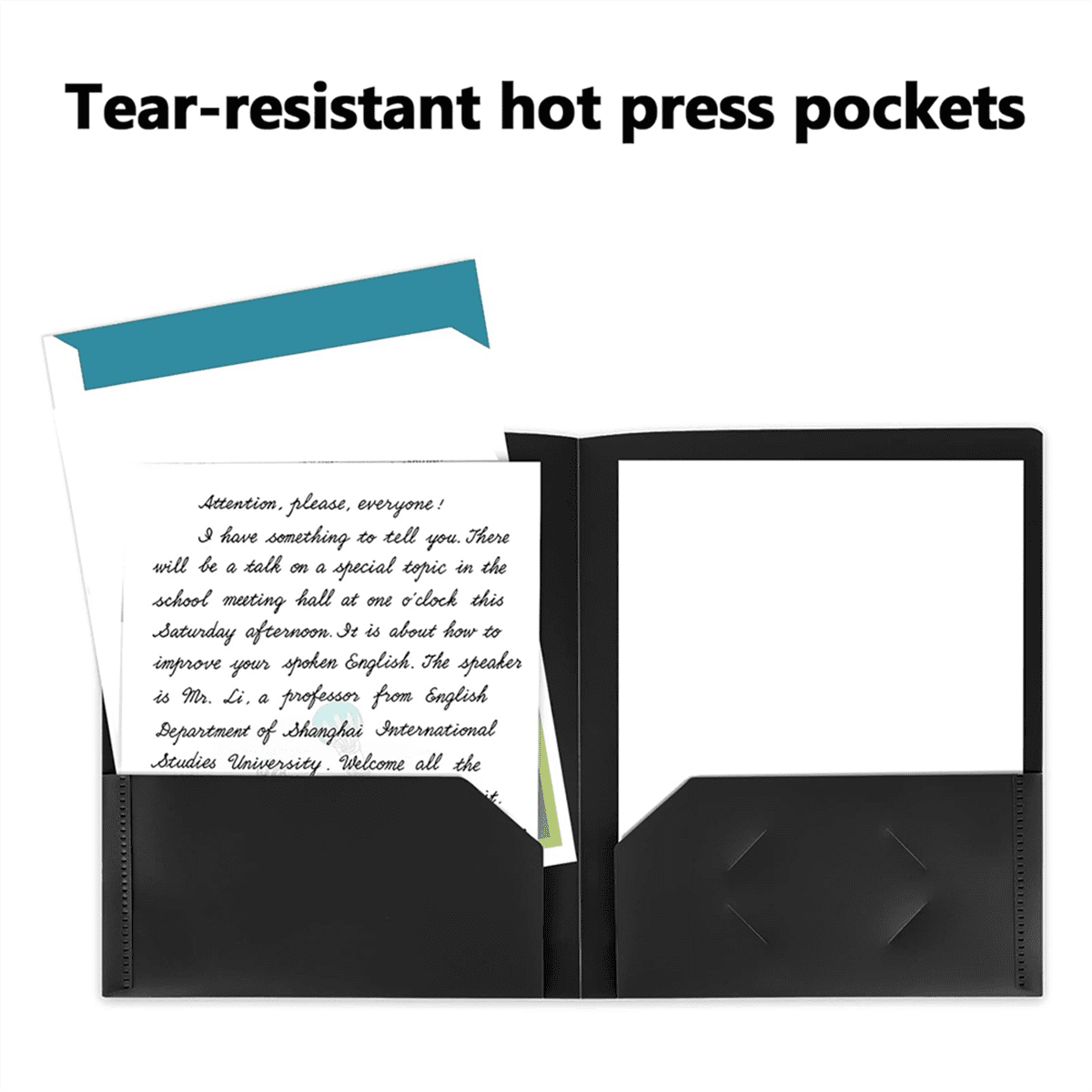 Folders with Pockets, 25 Pack 2 Pocket Folders Fit Letter Size, A