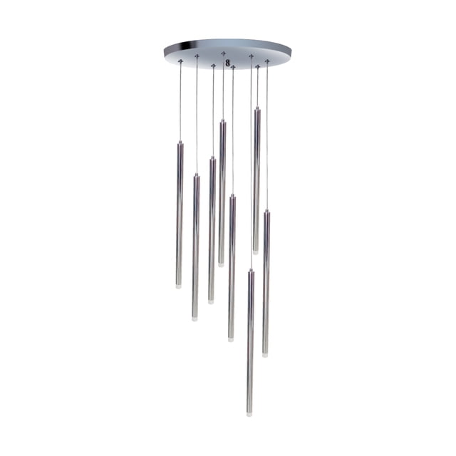 lampara colgante minimalista luciernagas ilios innova led 8 luces escalera descendiente (Luz fria)