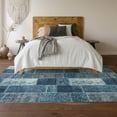 thumbnail image 6 of Addison Rugs Mayfield Washable Traditional Patchwork Blue Rectangle Rug, 9' x 12', 6 of 6