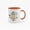 Orange, variant on 11 Ounce "Best Dad Ever" Ceramic Mug with Burger & Grill Tools Design - Black Handle Coffee Cup for Father's Day Gift