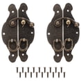 thumbnail image 1 of 2 Pcs Boîte Rétro Loquets Verrous Étui à Bijoux Exquis Hasps (Bronze), 1 of 6