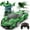 Green, variant on Wupuaait 2.4Ghz Transform Rc Cars 1:18 Scale Remote Control Car Transforming Robot, One-Button Deformation 360° Rotation Car Toy Gifts for Boys 3-12, Police