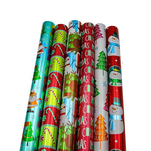 bundle-of-6-rolls-of-30-premium-foil-children-s-merry-christmas