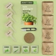 thumbnail image 4 of Herb Garden Growing Kit + Herb Grinder - Complete Kitchen Gardening Kit to Easily Grow 4 Culinary Herbs from Seed (Basil, Cilantro, Chives, Parsley) + Comprehensive Guide - Unique Gift for Women & Men, 4 of 9