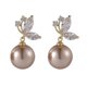 thumbnail image 2 of EeaseMX 1 par de pendientes de aleación con estilo para mujer, pendientes de perla, joyas elegantes para los oídos., 2 of 8