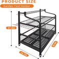 thumbnail image 5 of Garden Tool Organizer, Yard Tool Organizer, Yard Tool Tower Rack Metal Yard Tools Storage,Steel Garden Tool Stand Heavy Duty Garden Tool Organizer for Garage, Partitioned Tool Organizer and Storage, 5 of 7