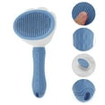 thumbnail image 3 of Unique Bargains 1 Pc Durable Flower Shape Pet Grooming Brush for Pet 7.87"x4.13"x1.97" Blue, 3 of 6
