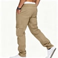 thumbnail image 6 of Mavick Pants for Men Drawstring Casual Hiking Joggers Athletic Trousers Loose Straight Sweatpants for Men, 6 of 9
