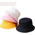 thumbnail image 5 of CoCopeaunts Summer Bucket Hat for Women Spring Summer Outdoor Sunscreen Bucket Caps Simple Solid Color Men Fisherman Hat, 5 of 8