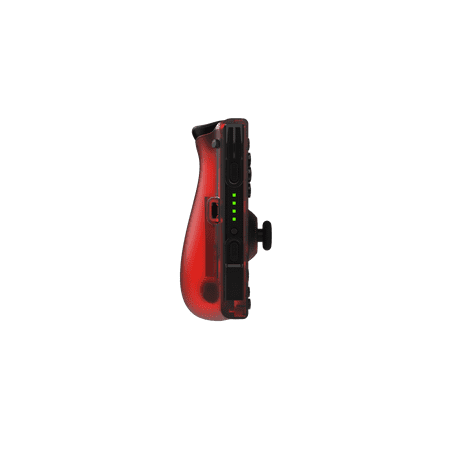 Motion Controllers pair with a USB Type-C Charging Cable & Joy-Con Alternative compatible with Nintendo Switch - Clear Blue Red
