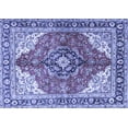 thumbnail image 1 of Ahgly Company Indoor Rectangle Medallion Blue Traditional Area Rugs, 6' x 9', 1 of 4