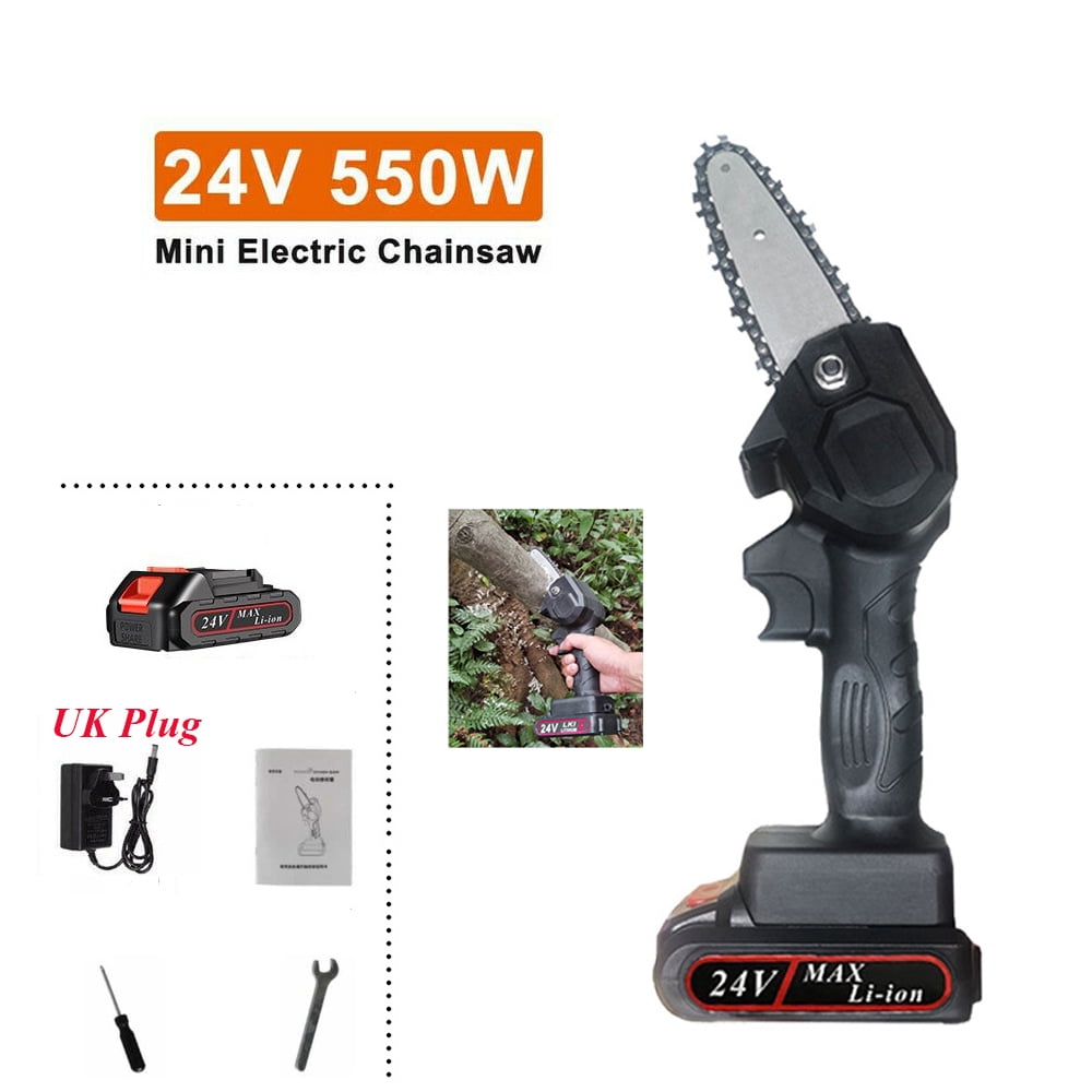 Details about   24v One-Hand Saw Electric Woodworking Chainsaw Wood Cutting machine with Battery