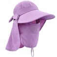 thumbnail image 1 of Chapeau Pare-Soleil UPF+50 pour Femmes à Rabat Détachable, Pliable, à Grand Bord, Protection UV, Masque Facial, 1 of 5