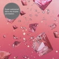 thumbnail image 3 of Pink Crystal Shower Curtain 72X72In For Bathroom, Waterproof Fabric Quick Dry Soft Decoration Set, 3 of 5