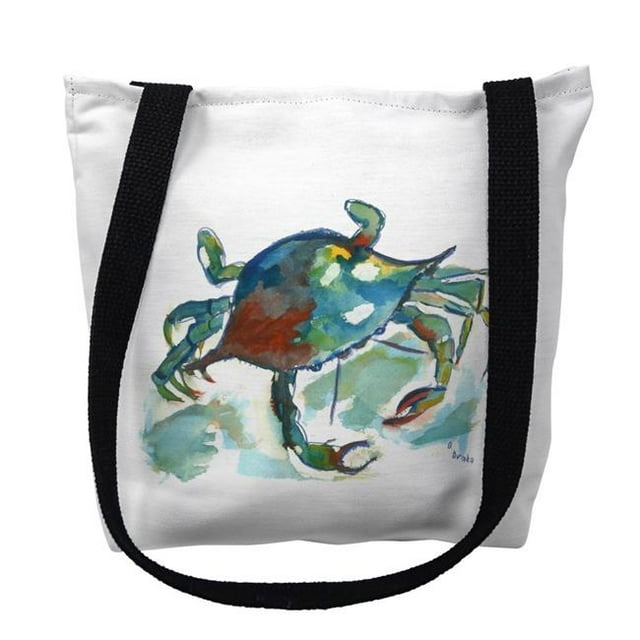 Betsydrake TY105G 18 x 18 in. Betsys Crab Tote Bag - Large
