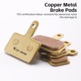 thumbnail image 4 of Bike Disc Brake Pads Copper-Based Semi-Metal Brake Pad Wear Resistant Brake Parts for Mountain Bike, 4 of 6