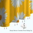 thumbnail image 6 of Yellow Daisy Flower White Blooms Pattern Shower Curtain 84"x72" ,Bathroom Decorative Shower Curtains Set with 12 Hooks,Modern Waterproof Washable Shower Curtain, 6 of 6
