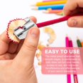 thumbnail image 6 of Monebena 12 Pcs Metal Pencil Sharpener Magnesium,2-Hole Metal Pencil Sharpener,Pencil Sharpener Magnesium for Schools, Offices, Homes, and Art Projects, 6 of 8