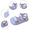 thumbnail image 6 of KPOPLK Toddler Girls Sandals Little Girl Summer Flat Sandal Baby Open Toe Outdoor Beach Holiday Dress Shoes(Purple,13.5), 6 of 9
