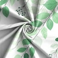 thumbnail image 6 of Mint Green Shower Curtain, Natural Watercolor Leaves Shower Curtain Botanical Plants 12 Hooks Fabric Waterproof Home Bathtub Decor 72x72, 6 of 6