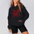 thumbnail image 2 of WEAIXIMIUNG Sweatshirts Mignons pour Femmes Preppy Hoodie Imprimé Manches Longues Pull Décontracté pour Automne Hiver, 2 of 5