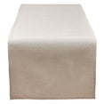thumbnail image 1 of Fennco Styles Classic Chenille Jacquard Table Linen Collections, Home Decor, Everyday Use, Natural (16'' x 72'' Runner), 1 of 4