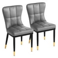 thumbnail image 2 of Set of 2 High Back Dining Chairs Modern Upholstered Armless Side Chair for Living Room Dinning Room, 2 of 4